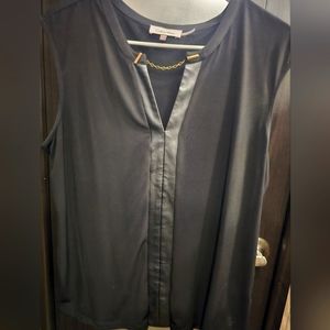 Calvin Klein ladies sleeveless Black top Formal/smart/casual As new never worn